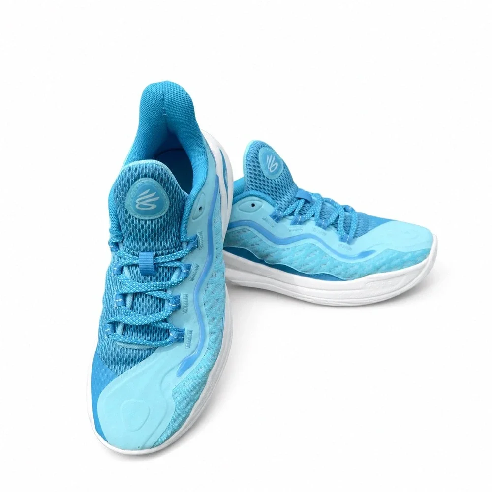 Under Armour Curry‎ Splash 24 Blue Basketball Shoes Kids 7Y W 8.5 3027830-400
